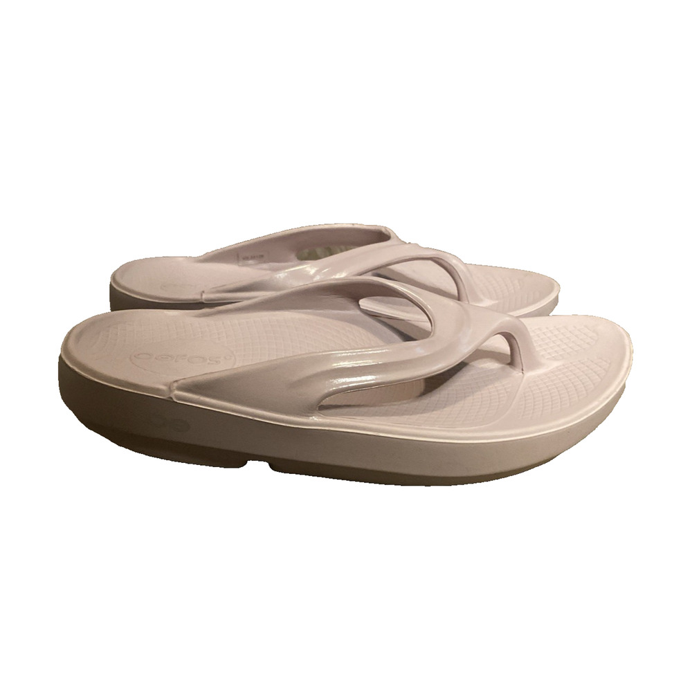 Oofos Mauve Pink Recovery Sandals Flip Flops Comfort All Day Wear Size W/7 38